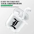 Anime Death Note Soft TPU Case for AirPods 2 1 L Yagami Light Ryuk Misa Nate Transparent Wireless Bluetooth Earphone Box Cover. 
