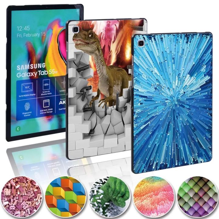 New%203D%20Pattern%20Series%20Protective%20Cover%20for%20Samsung%20Galaxy%20Tab%20A%20A6%207.0%209.7%2010.1%2010.5%20"/E%209.6%20"/Tab%20S5e%2010.5%20"%20Tablet%20Case%20+%20Pen%20-%20Image%203