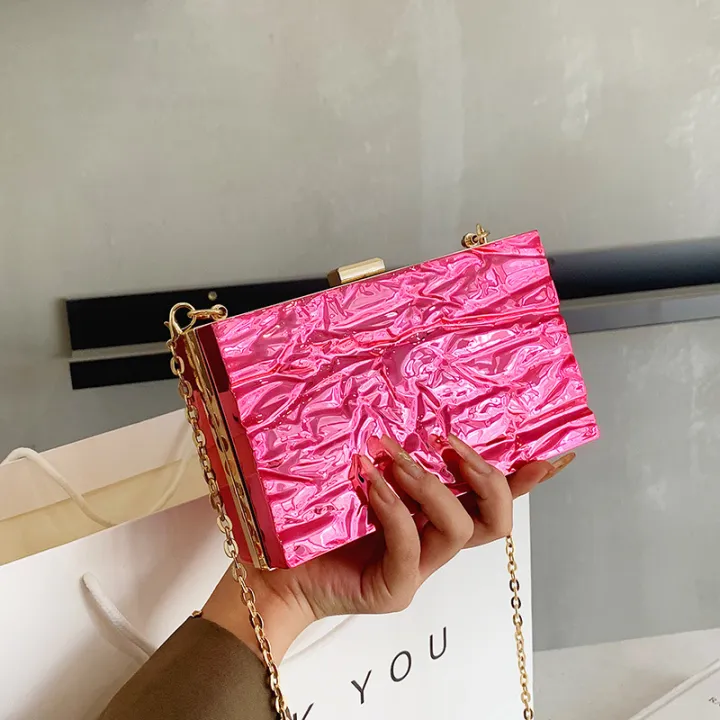 Shoulder%20bag,%20Chaoshang%20Ice%20Crack,%20Personality%20Gold%20Box%20Bag,%202022%20Korean%20Edition,%20ins%20Internet%20celebrity%20girl,%20foreign%20hand-held%20oblique%20-%20Image%202