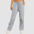 Wide Leg Pants For Women’S Fleece Lined Sweatpants Straight Pants Bottom All-Math Plain Fitness Joggers Pants Travel Basic.
