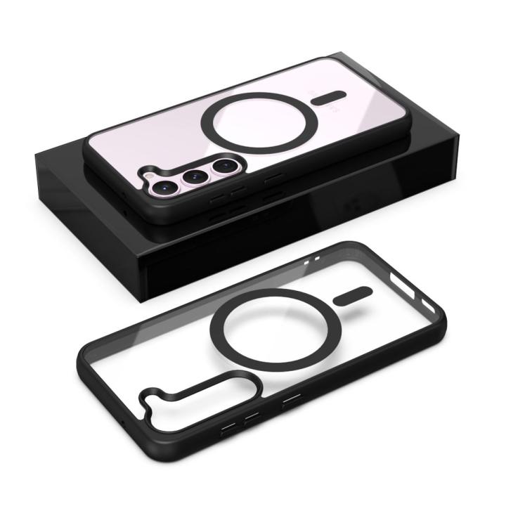 For%20Samsung%20Galaxy%20S25/S25%20FE/S24/S24%20FE/S23FE/S23%20plus%20/24%20plus%20/S25%20plus%20MagSafe%20Compatible%20Shockproof%20Transparent%20Slim%20Fit%20Wireless%20Charging%20supported%20Frosted%20Border%20Phone%20Back%20Case%20Mobile%20Cover%20-%20Image%206