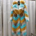 Furyoume Hot 2024 Women Winter Coat Real Fox Fur Coat X-long Luxury Clothes Natural Fluffy Fur Jacket Ladies Fashion Streetwear.