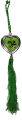 Car Hanging Du ah With Interior Rear view Mirror Decoration Heart shape-Green.