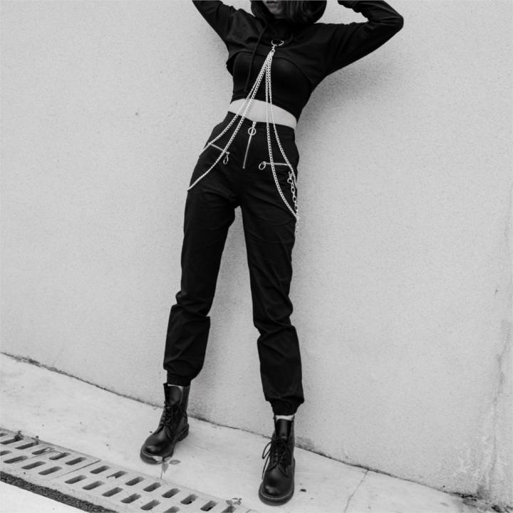 Black%20Streetwear%20Women%20Casual%20Pants%20Gothic%20Punk%20Grunge%20Harem%20Pants%20With%20Chains%20Black%20Female%20Long%20Trousers%20-%20Image%204