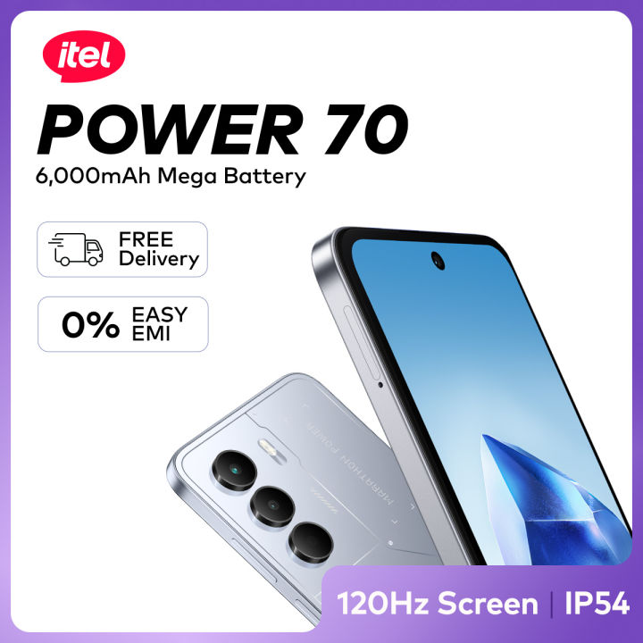 itel Power 70 6+128GB Smartphone | Official | 1 Year Brand Warranty