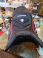 Suzuki gixxer silver modified seat cover. 