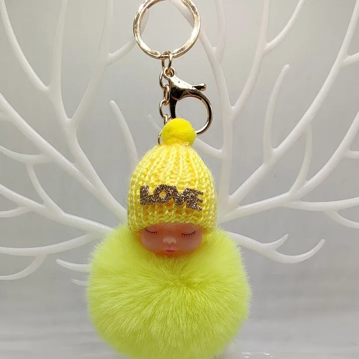 Pompom%20Sleeping%20Baby%20Keychain%20Cute%20Fluffy%20Plush%20Doll%20Keychains%20Women%20Girl%20Bags%20Keyrings%20Cars%20Key%20Ring%20Key%20Chain%20Dropshipping%20-%20Image%205