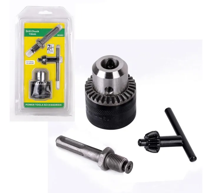 Rotary%20Hammer%20Drill%20Chuck%20Adapter%201.5-13mm%201/2"%2020UNF%20Thread%20With%20SDS%20Plus%20Quick%20Change%20Drill%20Chuck%20Adapter%20SDS%20Plus%20Shank%20With%20Wrench%20Chuck%20Key%20Drills%20&%20Drivers%20-%20Image%204