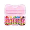 Oil Pastels 12 Color Environmentally Friendly Non-toxic Crayons Children Graffiti Oil Brush Student Painting Tools Oil Pastel for Children,Beginners, Professionals and Artists ( Color : Pink/Blue ). 