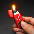 anime peripheral kawaii cartoon windproof lighter key chain pendant creative lighter gift. 