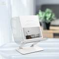 Book Stand for Reading in Bed Portable with Page Clips Height Adjustable for Recipe. 