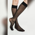 Women Nylon Medium Stockings Knee High Everyday Elastic Long Socks. 