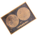 TIE LER Large Vintage Retro Paper Earth Moon World Map Poster Wall Chart 
 brave. 
