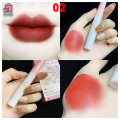 8 Pcs/set of Cigarete tube lip glaze set matte white lipstick student gift Lipstick set- 8 color/set Box. 