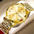 Ol-evs 9931 Replica Stainless Steel Top Brand Quartz Fashionable Wrist Couple Watch For Men-Women Watch For Men.