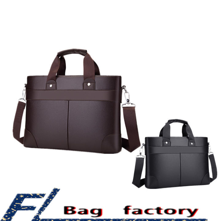 New Trendy Men's Briefcase Business Commuting Simple Atmosphere Computer Bag Business Trip Document Bag Wholesale