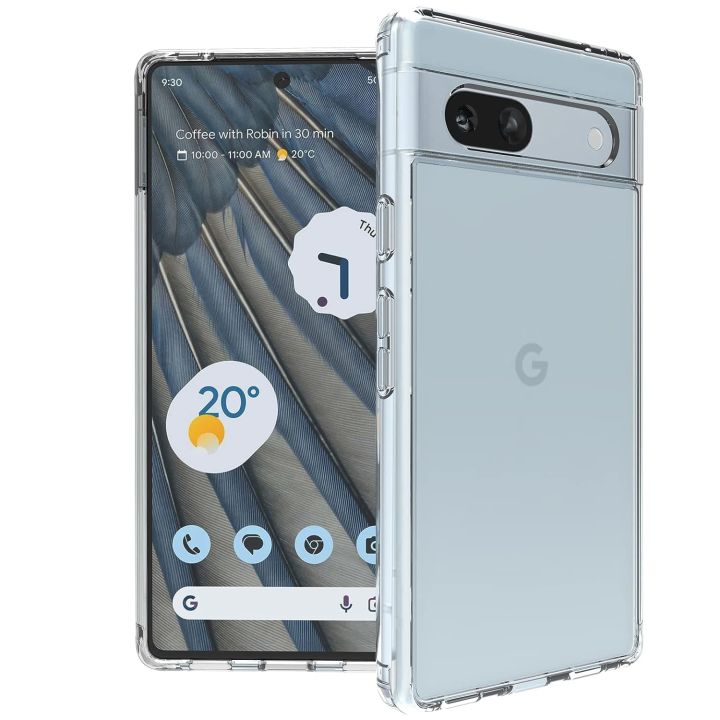 For Google Pixel 7A Premium Silicone Case Crystal Clear Soft TPU Ultra-Thin Transparent Flexible Protective Mobile Phone Back Cover