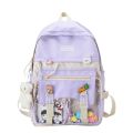 Bag large capacity Harajuku about college style backpack new small fresh Jane girl casual bag student Korean backpack. 