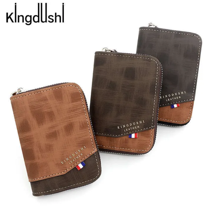 Kingdushi%20Organ%20Large%20Capacity%20Card%20Clip%20Men's%20ID%20Bag%20Multi%20functional%20Zipper%20Small%20Wallet%20-%20Image%204