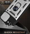 For iPhone 7 Phone Case, iPhone 8 Phone Case, iPhone SE 2020 Phone Case, Military-Grade Push Window Cover Ring Stand Hard Anti-Fall Casing. 