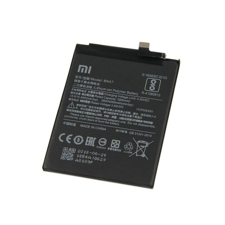 RT - BN47 4000mAh Replacement Battery For Xiaomi MI A2 Lite / Redmi 6 Pro Mobile Phone Batteries