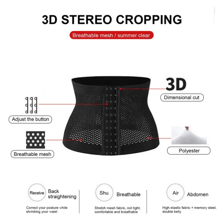 Women%20Waist%20Trainer%20Latex%20Cincher%20Girdles%20Shapewear%20Slimming%20Belt%20Body%20Shaper%20Fitness%20Corset%20Sheath%20Plus%20Size%203XL%20-%20Image%204