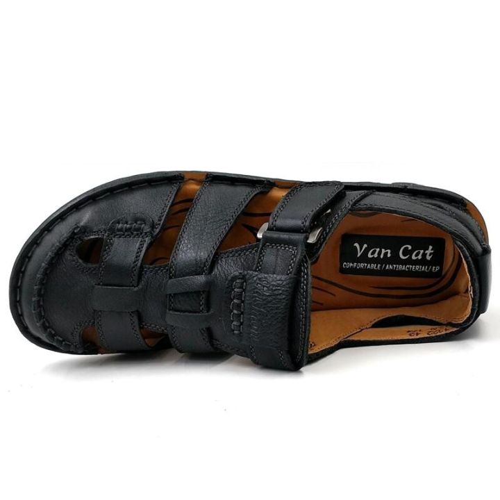 Comfortable%20Handmade%20Sandals%20Men%20Sandals%20%20Leather%20Soft%20Summer%20Men's%20Shoes%20Retro%20Sewing%20Casual%20Beach%20Shoes%20Big%20Size%2038-46%20-%20Image%204