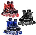 Premium Skating Shoes for Boys Kids Girls Teens & Adults - Adjustable Inline Youth Skates Roller For Age 6 to 22 Years - 4 Wheels Skates Roller - Unisex Design 2025 - Outdoor Skating Shoes - PU Strong Wheels (Free Socks). 