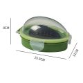 Avocado Storage Box Kitchen Food Space Saving Container Vegetable Organizer Reusable Plastic Fruit Vegetable Green Containers.
