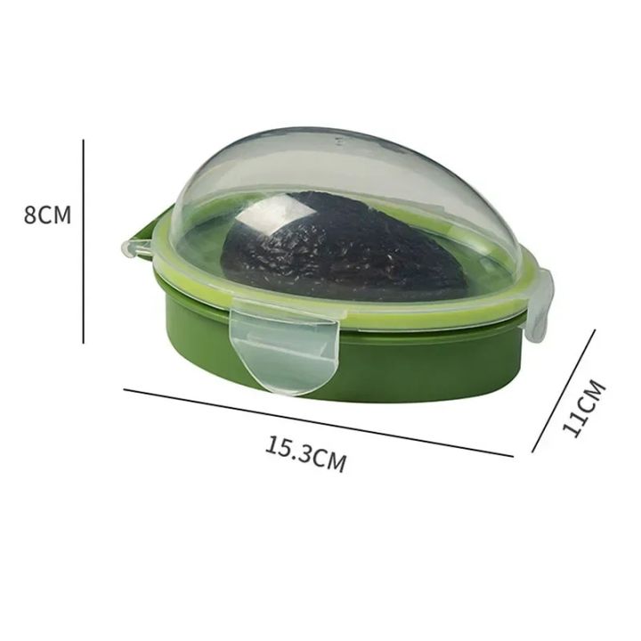Avocado%20Storage%20Box%20Kitchen%20Food%20Space%20Saving%20Container%20Vegetable%20Organizer%20Reusable%20Plastic%20Fruit%20Vegetable%20Green%20Containers%20-%20Image%205