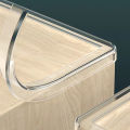 1M W Shape Anti Collision Table Edge Guard Strip Self Adhesive Transparent Soft Safety Furniture Corner Protector 1Roll.
