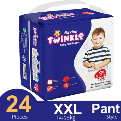 Savlon Twinkle Baby Pant Diaper XXL 24/34 Pieces
