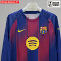 Barcelona Home Jersey 25/26 – Premium Quality Full Sleeve Football Jersey for Men.