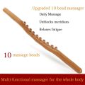 Massager for Body Natural Carbonized Wood Scraping Massage Stick Back Massager SPA Therapy Tool Point Treatment Relax Tool.