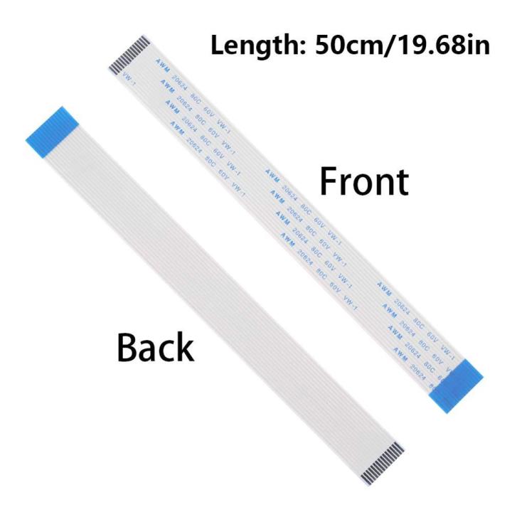 Raspberry Pi Camera Cable FFC Cable Flexible Flat Ribbon Cable 15 Pin 1.0mm Pitch for Raspberry Pi Model A/B/B i 2 Pi 3 3B 50cm