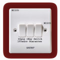 Wener Switch 3Gang 1Way Switch-10 Years Warranty. 