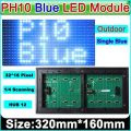 P10 Single Color Red Green Blue Yellow White LED Module smd 32x16 Pixel 320x160 mm Size 12x6 inch for LED Messeges display Scrolling Text led signboard.