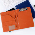 A5 Padfolio Organized Business Professional Portfolio Leather Executive Document Holder for Office Meetings Presentations.