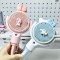 2024 New Hello Kitty Sanrio Portable USB Charge Fan Anime Sprayable Water Vapor Cute Cartoon Air Cooler Atomizing Humidifier. 