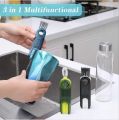 3-in-1 Bottle Cleaner Brush Dirt Removal Vacuum Cup Cleaning Tools Brush for Window Feeder, Mug (Multicolor). 