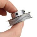60 Teeths 8Mm Shaft Hole Aluminum Gt2 Timing 8Mm Bore Shaft Pulley 60 Tooth 6Mm Belt for Cnc Machine 3D Printer Dc Gear Motor Parts Puli. 