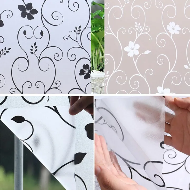 2Mx%2045CM%20PVC%20Waterproof%20Frosted%20Glass%20Film%20Sticker%20for%20Bathroom%20Window%20Home%20Privacy%20%20Style:M046%20-%20wall%20sticker%20-%20Image%207