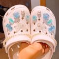Crocx Jibbitz New Fashion DIY Bow Tie Crocx Pearl Chain Ornament Bear Shoes Buckle Croc. 