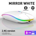 Bluetooth Wireless Mouse Gamer Rechargeable Wireless Computer Mause RGB LED Backlight Ergonomic Gaming Mouse For Laptop PC Mice. 