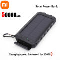 Xiaomi 200000mAh Solar Power Bank Large Capacity Portable Charger Compatible with IOS Android USB-A and USB-C Fast Charging.