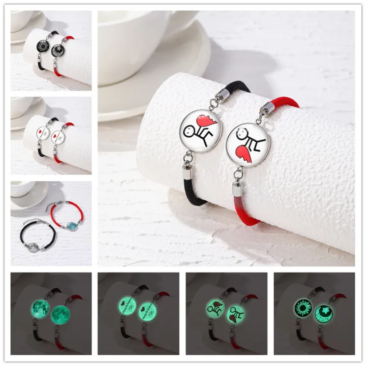 2%20PCS/Set%20Stainless%20Steel%20Couples%20Bracelet%20For%20Women%20Lover%20Luminous%20Sun%20Moon%20Rope%20Charm%20Friendship%20Girlfriend%20Party%20Jewelry%20Gift%20-%20Image%206