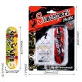 Alloy Stand Plastic Mini Finger Boards Mini Skate Finger Skateboard Kids Boys' Toys Random Color. 