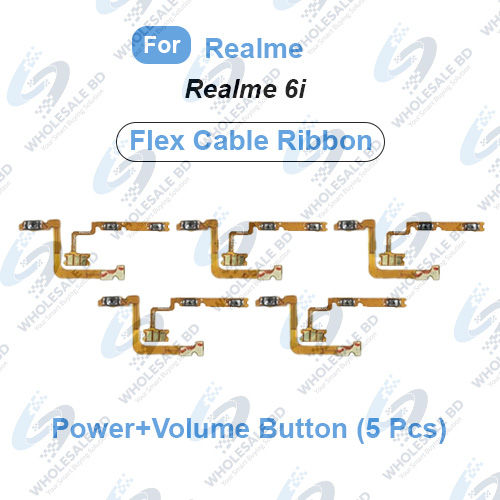 Realme%206i%20Power%20On/Off%20Switch%20Button%20Side%20Volume%20Up%20Down%20Buttons%20Flex%20Cable%20Replacement%20Parts%20(Wholesale)%20-%20Image%203