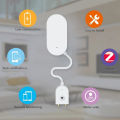 Tuya ZigBee Smart Home Water Sensor Leak Detector Flood Water Leakage Alarm Works With Tuya Zigbee Hub.