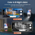 4MP Dual Mirror 8MP Security IP Camera Wireless Zoom Automatic Tracking Human Body Detection Night Vision Bidirectional Audio APP Remote Monitoring. 